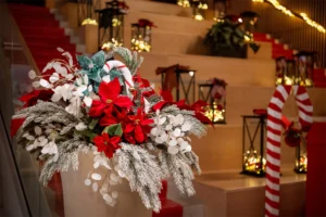 Décoration féerique de Noël à Toulouse installée par PSB Lounge