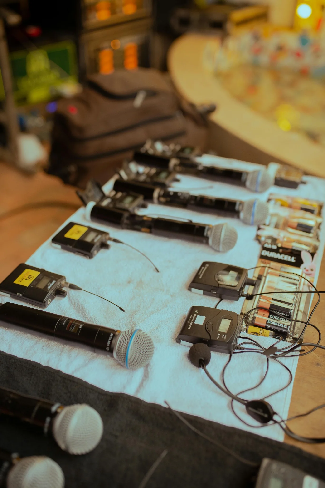 Micro professionnel utilisé pour la sonorisation live d’un événement musical